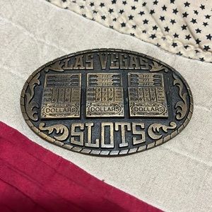 Vintage brass belt buckle